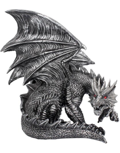 Obsidian Dragefigur 25 cm