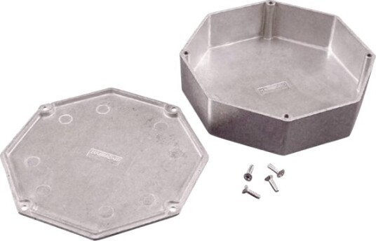 Hammond Electronics 1590STPCPR 133 × 133 × 39 mm Støpt Aluminium Lilla Kabinett