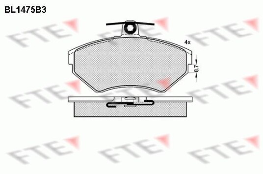 Bremseklosser FTE 9010204