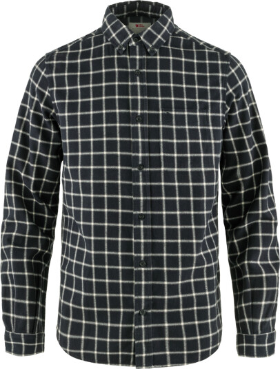 Fjellreven Men"s Övik Flannel Shirt Dark Navy chalk White S