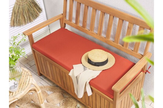 Hagebenk 120 cm akasitre terrakotta SOVANA - Tre/natur Hagebenk 120 cm akasitre terrakotta SOVANA - Tre/natur