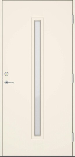 Ytterdør Swedoor Clever-Line+ Hamra Lagerført NCS-0502-Y Hvit 10x21, Venstre
