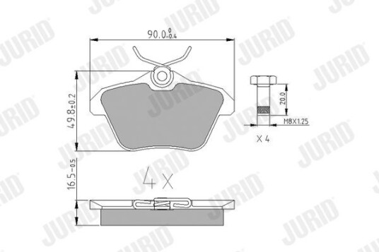 Bremseklosser JURID 571908J
