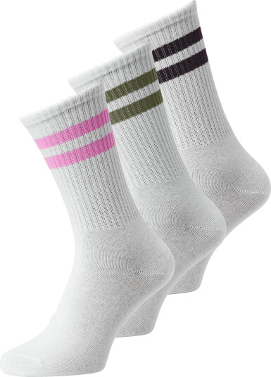 JJXX Kids Jxbasic Tennis Sock 3 Pack Acc Sn Grl White 32/35