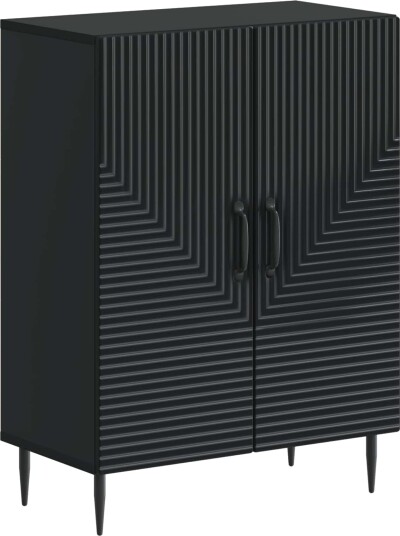 vidaXL Baderom Oppbevaringsskap HAARLEM Svart 59,5 x 31 x 80 cm
