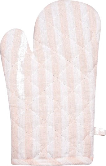 Christiania Glasmagasin Tekstil Grytevott 18x28cm Striper Lys Rosa/Hvit
