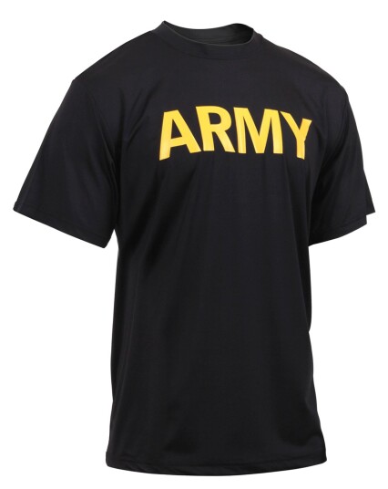 Rothco Army T skjorte for fysisk trening Svart