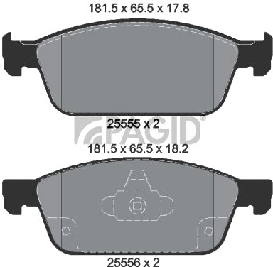 PAGID T2645N Bremseklosser PAGID T2645N Bremseklosser