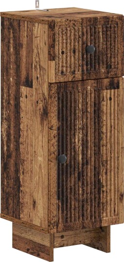 vidaXL Baderom Oppbevaringsskap EDE Gammelt tre 30 x 31 x 80 cm