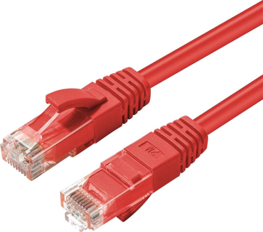 MicroConnect Nettverkskabel - RJ-45 (hann) til RJ-45 (hann) - 15 m - UTP - CAT 6 - rød