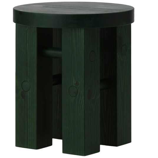 Normann Copenhagen Stool - Dark Green Krakker Yuchen Wu Grønn Tre Normann Copenhagen Stool - Dark Green Krakker Yuchen Wu Grønn Tre