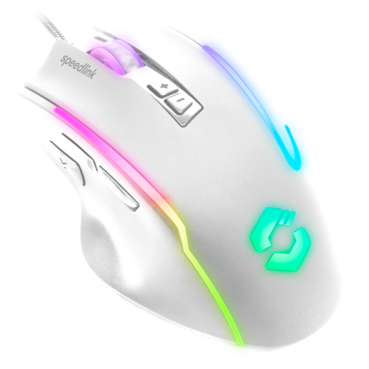 Speedlink DECUS NX Gamingmus med RGB 12800 DPI Hvit Speedlink DECUS NX Gamingmus med RGB 12800 DPI Hvit