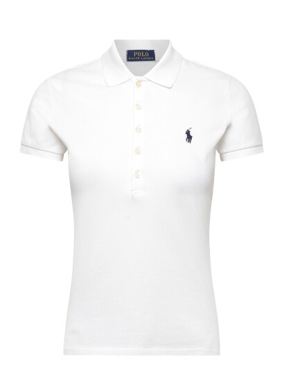 Polo Ralph Lauren 30/1S Gs Str Mesh Knt Polo   White   XS
