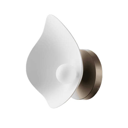 Nuura Florii 1 Vegglampe Mørk Bronse/ Hvit Nuura Florii 1 Vegglampe Mørk Bronse/ Hvit