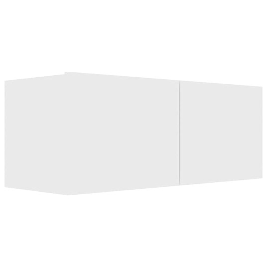 vidaXL TV-benksett 4 deler hvit sponplate vidaXL TV-benksett 4 deler hvit sponplate