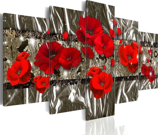 Bilde Silver Poppies 200x100 Artgeist sp. z o. o.