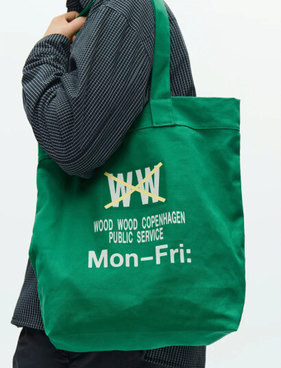 WOOD WOOD Wwzion Mon Fri Tote 25306   Green   ONE SIZE