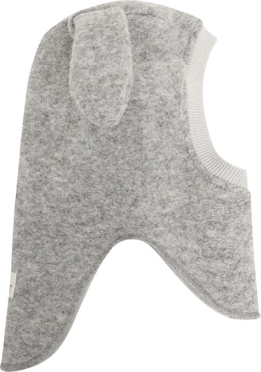 Huttelihut Balaclava Ears Wool MEDIUM GREY MELANGE 50\12/24M