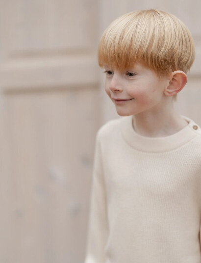 Hanevild Theodor Sweater - Cream - 98/104