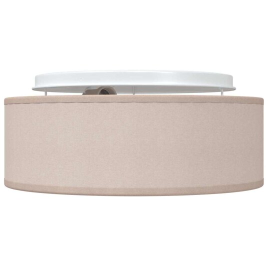 Taklampe Gråbrun 30 X 13.5cm Stoff Taklampe Gråbrun 30 X 13.5cm Stoff
