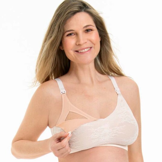 Anita BH Maternity Essential Lace Nursing Bralette Benhvit Medium Dame