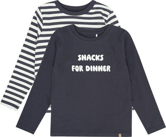 Minymo T Shirt Ls 2 Pack PARISIAN NIGHT 98