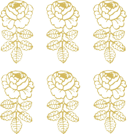 Marimekko Vihkiruusu serviett 33 x 33 cm 20 pk Gold white