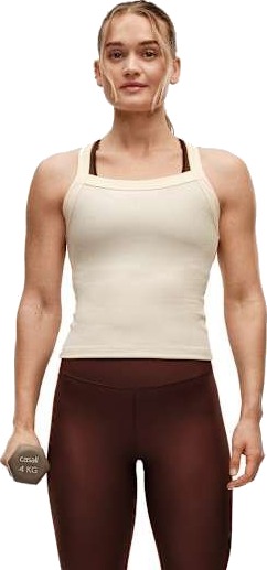 Casall Defined Rib Tank Cream XS