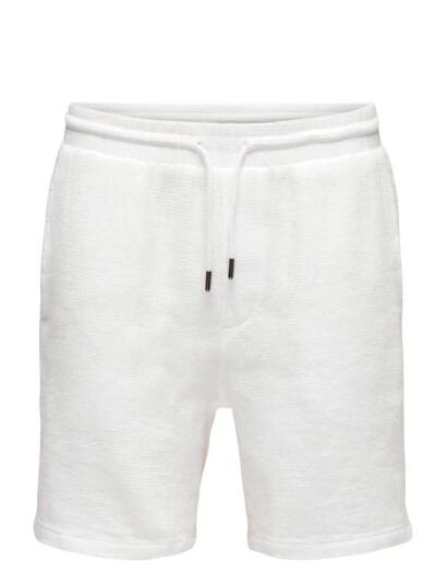 ONLY & SONS Onsbertil Waffle Shorts White XS ONLY & SONS Onsbertil Waffle Shorts White XS