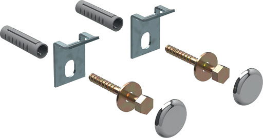 Geberit Kerafix Urinalfeste Forkrommet (2 stk.) - Hydraulikktilbehør Geberit Kerafix Urinalfeste Forkrommet (2 stk.) - Hydraulikktilbehør