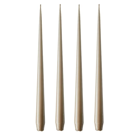 Ester & Erik lys 42 cm 4-pakning nougat Lakkert