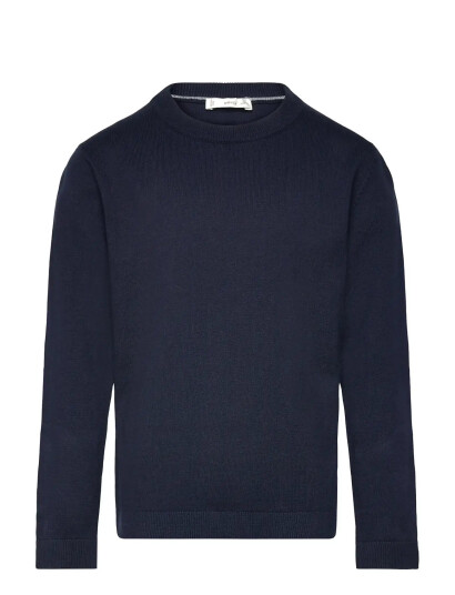 Mango Essential Cotton-Blend Sweater - Navy - 5-6