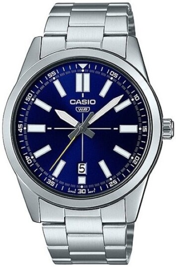 Casio Herreklokke MTP VD02D 2EUDF Classic Blå/Stål Ø41 mm Casio Herreklokke MTP VD02D 2EUDF Classic Blå/Stål Ø41 mm