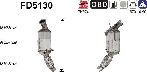 Partikkelfilter AS FD5130