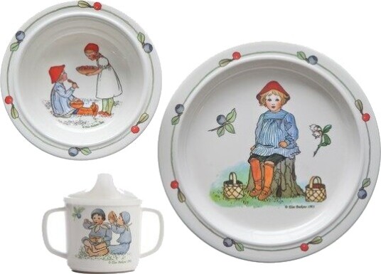 Elsa Beskow Putte Barnservise 3 Deler
