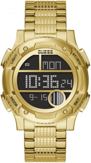 Guess Herreklokke GW0271G2 LCD/Gulltonet stål Ø44.5 mm Guess Herreklokke GW0271G2 LCD/Gulltonet stål Ø44.5 mm