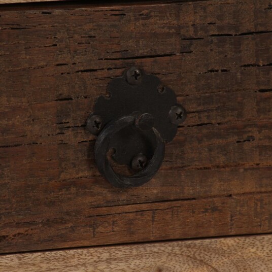  Salongbord med 3 skuffer heltre mango 90x50x35 cm 8718475580768