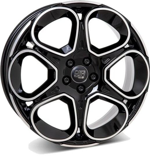 MSW 83 G.Blk/Pol 7 x 17 CB65,10 ET32 4/108 7 x 17