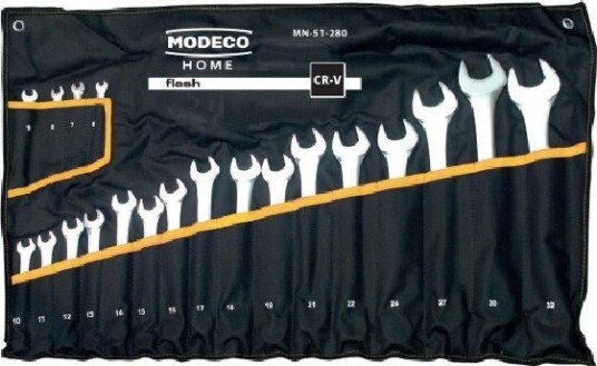 Modeco Sett Med Kombinasjonsnøkler, 20 Stk. 6-32Mm Cr-V Flash Mn-51-280