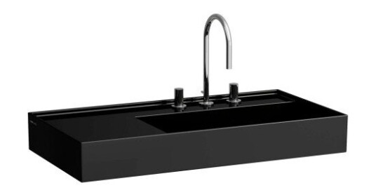 Kartell Laufen servant, 90x46 cm, høyre, sort