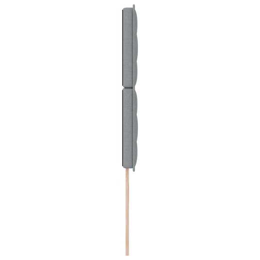 Sengegavl Linjemønster Lys Grå 90 cm Stoff