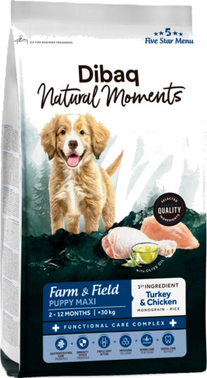 DIBAQ Farm & Field Puppy Maxi Hundefôr 12 kg - Tørrfôr for Valper DIBAQ Farm & Field Puppy Maxi Hundefôr 12 kg - Tørrfôr for Valper
