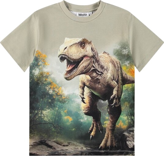 Molo T skjorte   Riley   Bladrike Rex   Molo   3 år (98)   T skjorte Beige Brun Grønn