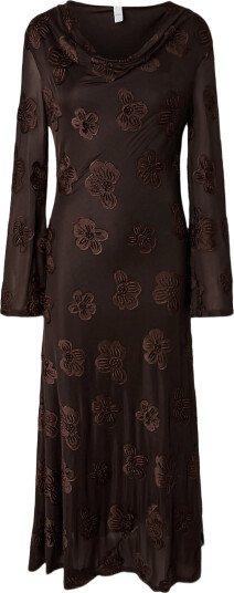 YAS Yasseraphine Sl Long Dress S. Show Brown XL