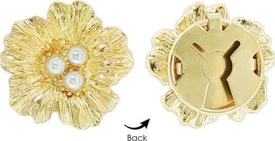 Pan Jewelry Dekor til knapp med blomst