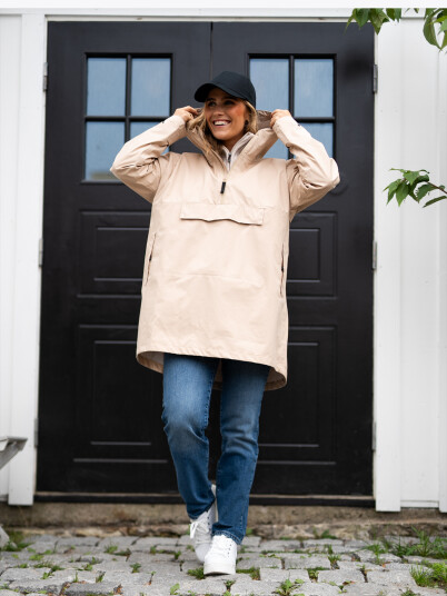Twentyfour Mode 3-Lags Poncho Beige S/M