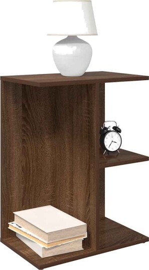  Nattbord brun eik 46,5x29x61 cm konstruert tre 8721158575418