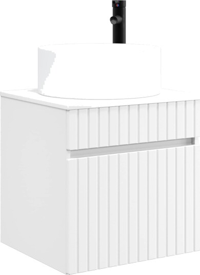  Vegghengt servantkommode Hvit 49 x 44,5 x 65,5 cm