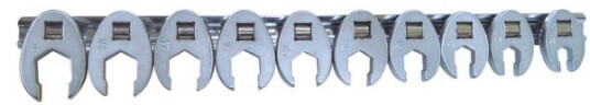 BATO Hanebeins nøkkelsett 3/8" 10-19mm. 10 deler.