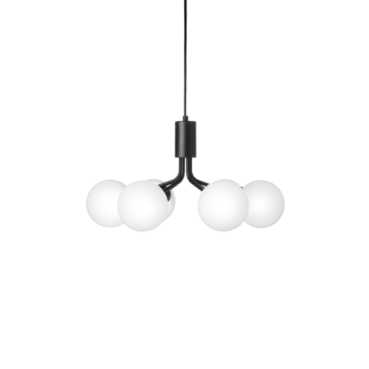 Nuura Apiales 6 Taklampe Sateng Sort og Opal Nuura Apiales 6 Taklampe Sateng Sort og Opal